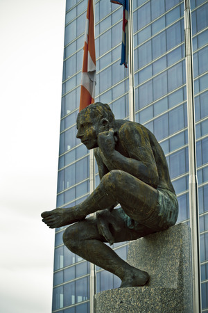 Crystal Tower, skyscraper of Madrid, placed in financial zone ,four modern skyscrapers (Cuatro Torres), Spainの写真素材