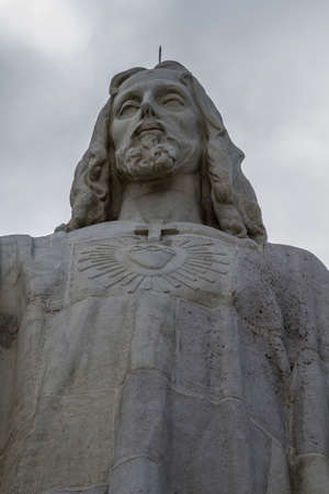 Sacred heart.Cerro de los Angeles is located in the municipality of Getafe, Madrid. It is considered the geographic center of the Iberian Peninsulaの写真素材