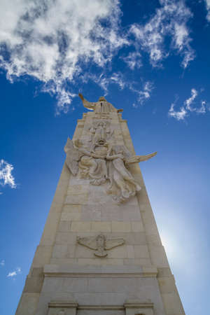 Tower.Cerro de los Angeles is located in the municipality of Getafe, Madrid. It is considered the geographic center of the Iberian Peninsulaのeditorial素材