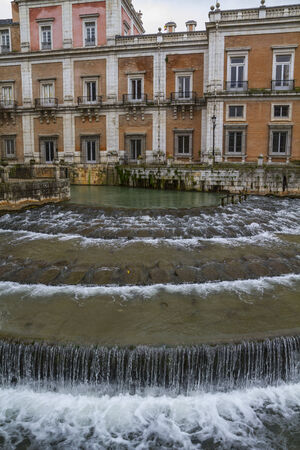 Tajo river.Palace of Aranjuez, Madrid, Spainのeditorial素材