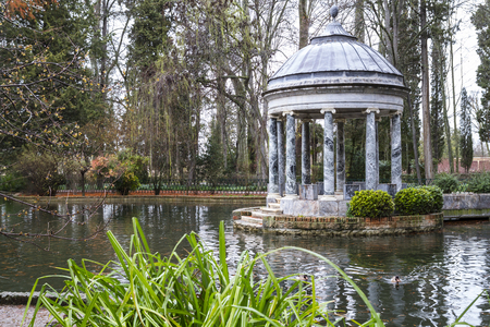 chinoiserie.Ornamental fountains of the Palace of Aranjuez, Madrid, Spain.の写真素材