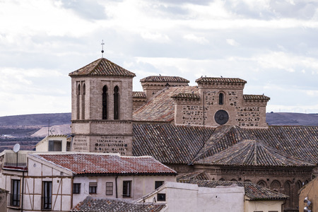 Toledo, imperial city. View from the wall, roof of houseの写真素材
