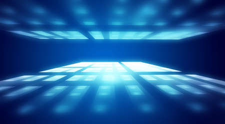 Abstract fractal texture, wisps and lights, Background design of dreamy forms and colors on the subject of dream, imagination and fantasyの写真素材