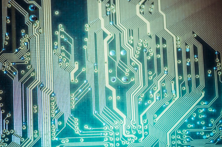 Processor, Motherboard, computer and electronics modern background