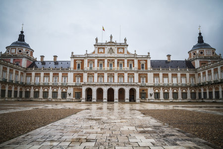 majestic palace of Aranjuez in Madrid, Spainのeditorial素材