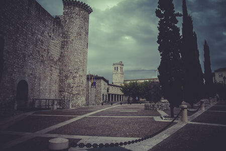 Medieval castle, spain architectureのeditorial素材