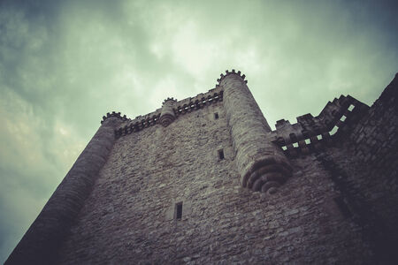 Fortress, Medieval castle, spain architectureのeditorial素材
