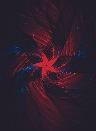 Star. Creative design background, fractal styles with color design of dreamy forms imagination and fantasyの写真素材