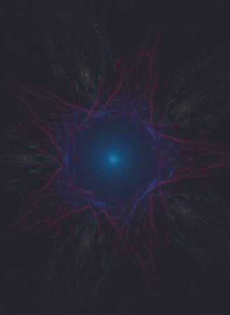 Star. Creative design background, fractal styles with color design of dreamy forms imagination and fantasyの写真素材