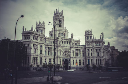 Gran via, Image of the city of Madrid, its characteristic architectureのeditorial素材