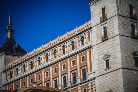 toledo alcazar fortress destroyed during the Spanish Civil Warのeditorial素材