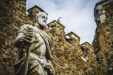 Carlos V sculpture, Tourism, Toledo, most famous city in spainの写真素材