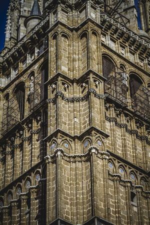 Cathedral facace, Tourism, Toledo, most famous city in spainの写真素材