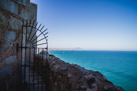 old door, penyscola views, beautiful city of Valencia in Spain