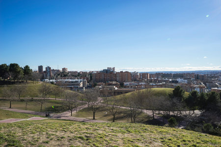 Spain, Madrid skyline, views from Tio Pio Park