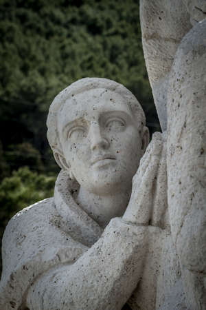 Cerro de los Angeles is located in the municipality of Getafe, Madrid. It is considered the geographic center of the Iberian Peninsulaの写真素材