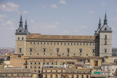 Toledo Alcazar views from a bell tower, fortress of the Spanish Civil Warのeditorial素材