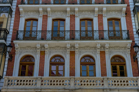 streets of the city Toledo, medieval architecture and Castilianの写真素材