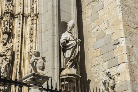 amazing and beautiful cathedral in Toledo, Spainの写真素材