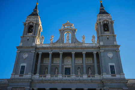 Almudena cathedral, located in the area of the Habsburgs, classical architectureのeditorial素材