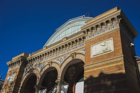 velazquez palace in the Retiro park, Madrid Spainのeditorial素材