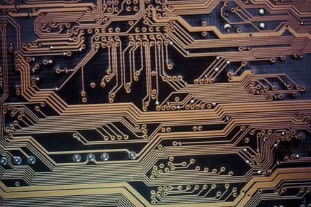 Microcircuit, Motherboard, computer and electronics modern backgroundの写真素材
