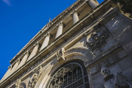 National Library of Madrid, Spain. architecture and artの写真素材
