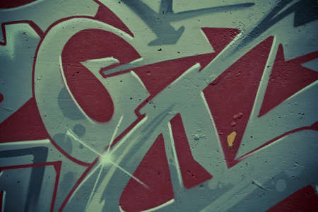 Colorful segment of a graffiti in Spainの写真素材