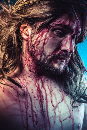 Religion, representation of Jesus Christ on the crossの写真素材