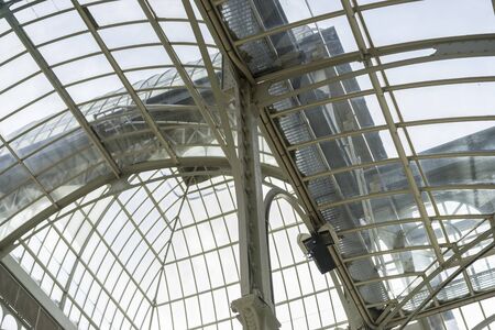 Glass palace of madrid in the garden of the retreat, spainのeditorial素材