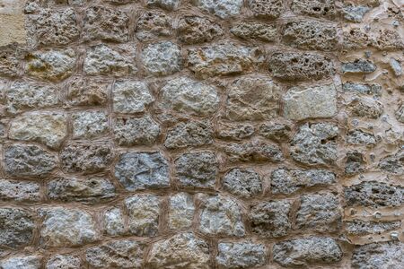 rustic, flowerpots street in the tourist island of Mallorca, Valdemosa city in Spainの写真素材