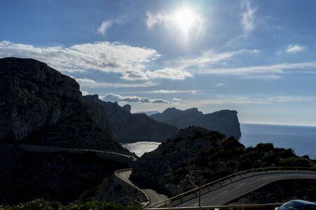 Formentor by the Mediterranean sea on the island of Ibiza in Spain, holiday and summer sceneの写真素材