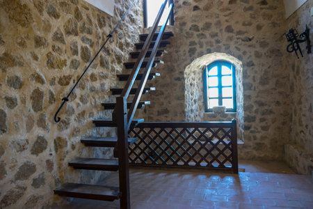 Medieval castle crypt. Town of Consuegra in the province of Toledo, Spain