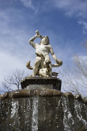 Royal gardens of the palace of aranjuez in madrid, spainの写真素材