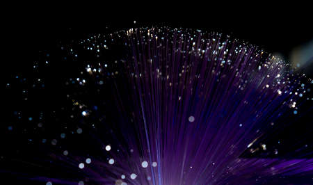 Information, fiber optic showing data or internet communication conceptの写真素材