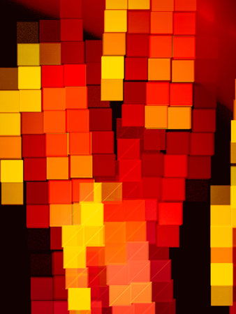 Geometric Creative background with colored squares as a mosaic, decorative image for advertising or...