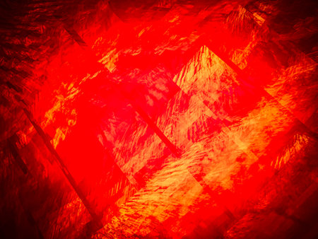 Creative background with powerful and bright abstract sun, waves and sinuous shapes, decorative...