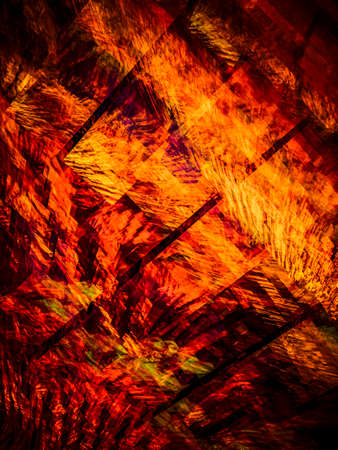 Elegant energy, Creative background with powerful and bright abstract sun, waves and sinuous shapes, decorative image for advertising or designsの写真素材