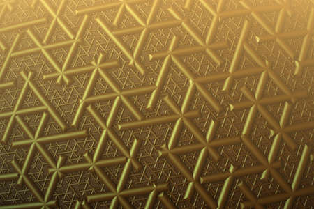nanotechnology concept, microchips and electronics, honeycomb 3d fractal designの写真素材