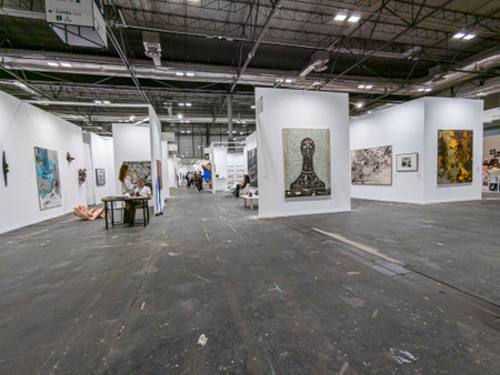 MADRID, SPAIN - 16 OCTOBER 2022. ESTAMPA, the International Contemporary Art Fair in Madrid, Spainのeditorial素材