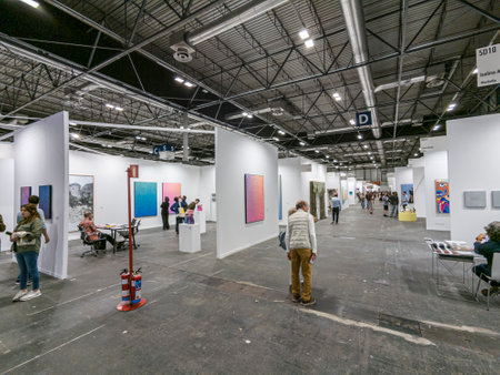 MADRID, SPAIN - 16 OCTOBER 2022. ESTAMPA, the International Contemporary Art Fair in Madrid, Spainのeditorial素材