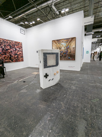 MADRID, SPAIN - 16 OCTOBER 2022. ESTAMPA, the International Contemporary Art Fair in Madrid, Spainのeditorial素材