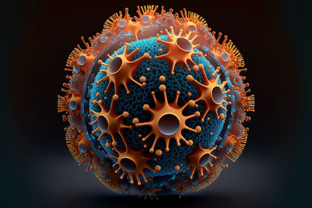 viral disease, virus in the blood coronavirus in the blood infectious disease, pandemic and global health dangerの素材