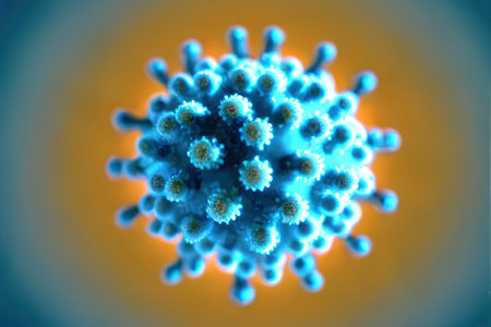 viral disease, virus in the blood coronavirus in the blood infectious disease, pandemic and global health dangerの素材