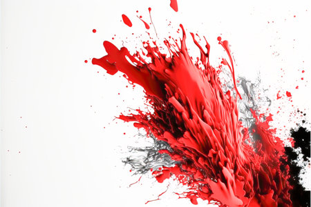deep red painting with movement. color explosion for graphic design and photographers, created with Generative AI technologyの素材