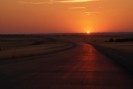 Circuit of Dreams: The Serenity of Racing at Sunset created with Generative AI technologyの素材