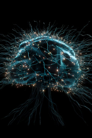 Brain Waves of the Future: How Digital Communication is Changing the Way We Connect and Convey Ideas created with Generative AI technologyの素材
