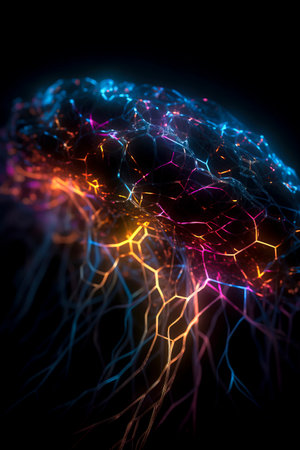 Brain Waves of the Future: How Digital Communication is Changing the Way We Connect and Convey Ideas created with Generative AI technologyの素材