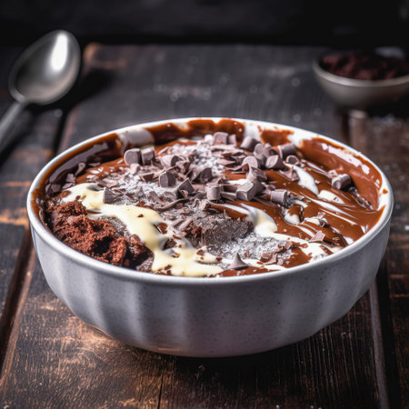 A fine dining plate featuring the chef's special dish, combining flavor and style, created with Generative AI technologyの素材