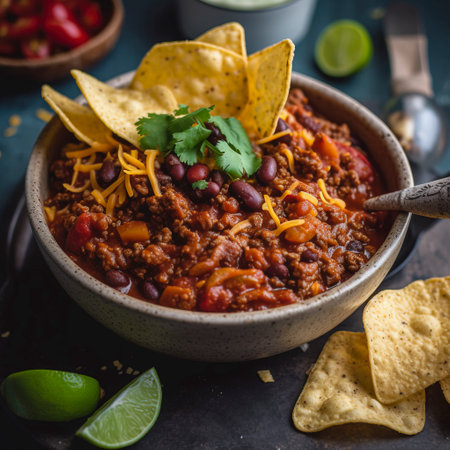 A gourmet meal elegantly presented on a table, showcasing culinary art, created with Generative AI technologyの素材